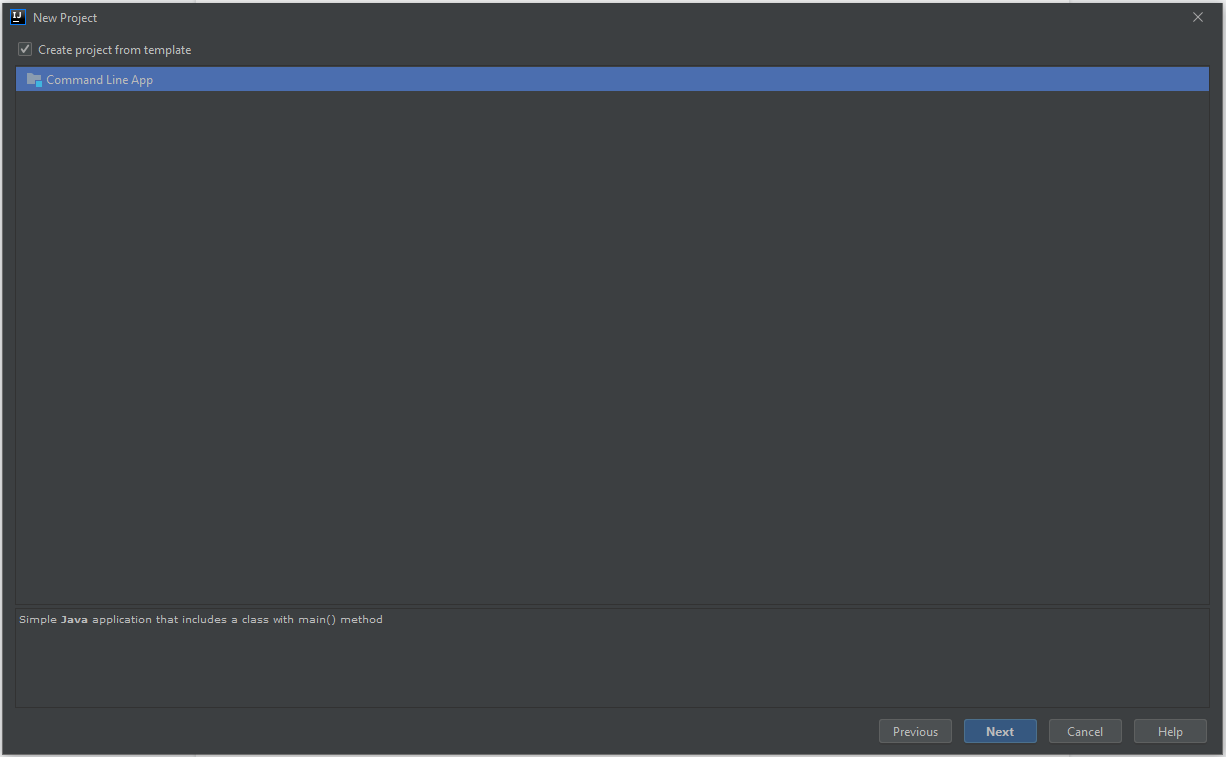 Создание нового проекта в IntelliJ IDEA
